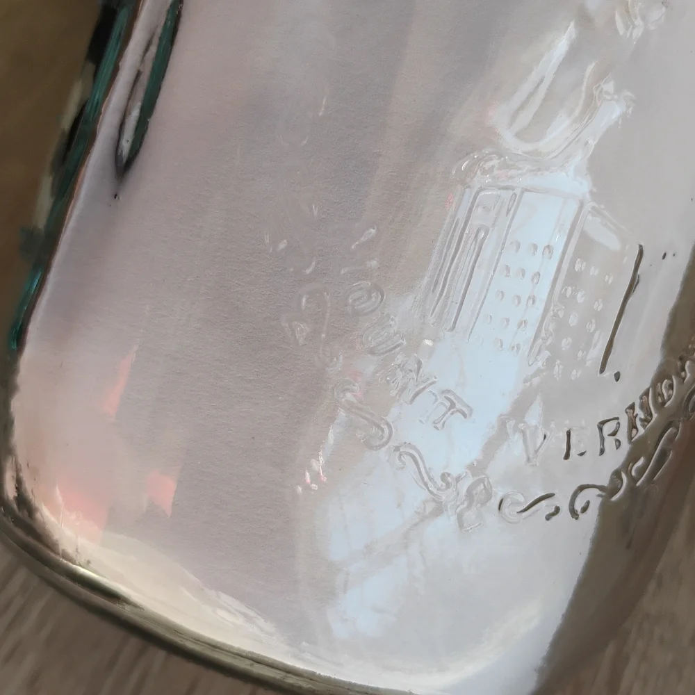 Vintage Mason Quarts Clear Glass Jars Bicentennial Celebration 1976 Liberty Bell